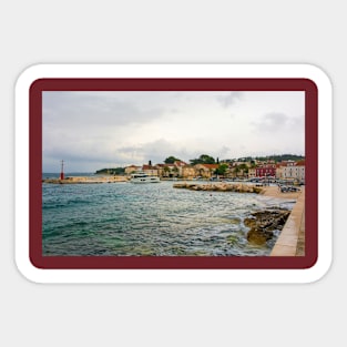 Sutivan, Waterfront in Brac, Croatia Sticker